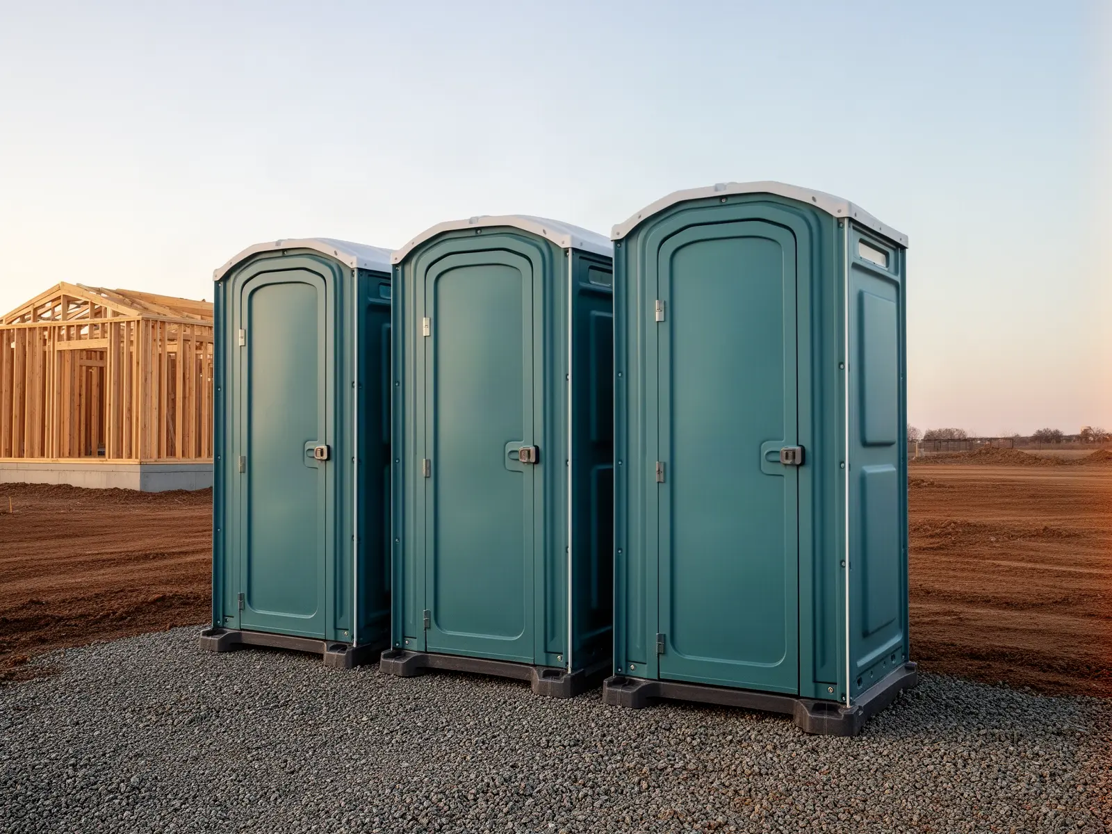 Clean porta potty unit from Clay Point Porta Potty Rental in Boston, MA